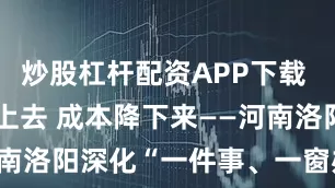 炒股杠杆配资APP下载 效率提上去 成本降下来——河南洛阳深化“一件事、一窗办”集成改革